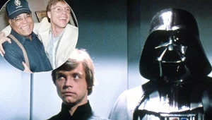 Mark Hamill odtwórca roli Luke'a Skywalkera i mroczny lord Sith Darth Vader, któremu głosu użyczył James Earl Jones
