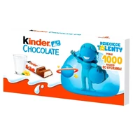 Kinder Chocolate Batonik z mlecznej czekolady z nadzieniem mlecznym 100 g (8 sztuk)