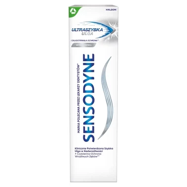 Sensodyne Whitening Pasta do zębów z fluorkiem ultraszybka ulga 75 ml - 1