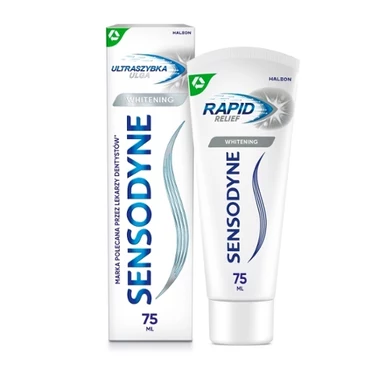 Sensodyne Whitening Pasta do zębów z fluorkiem ultraszybka ulga 75 ml - 0