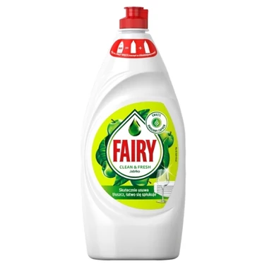 Fairy Clean & Fresh Washing Up Liquid Apple For Sparkling Clean Dishes 900ML - 0