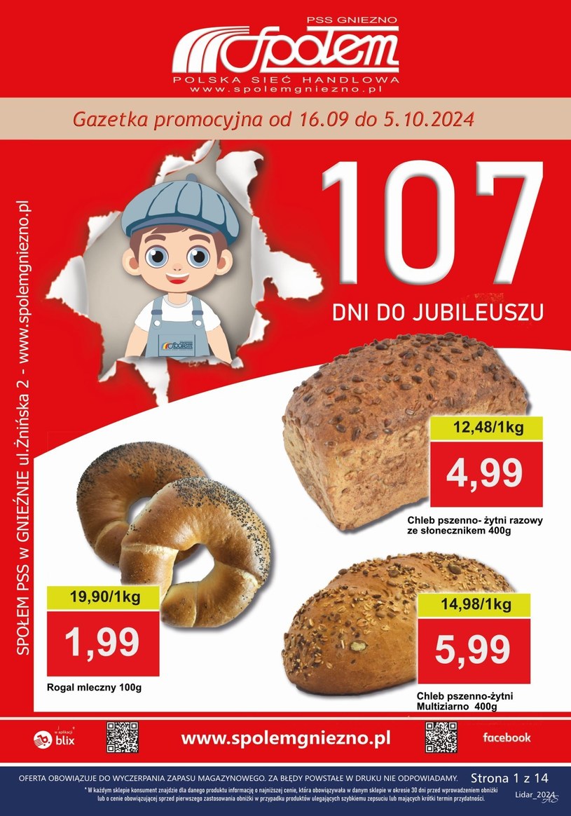 Gazetka: Oferta handlowa Społem Gniezno - strona 1