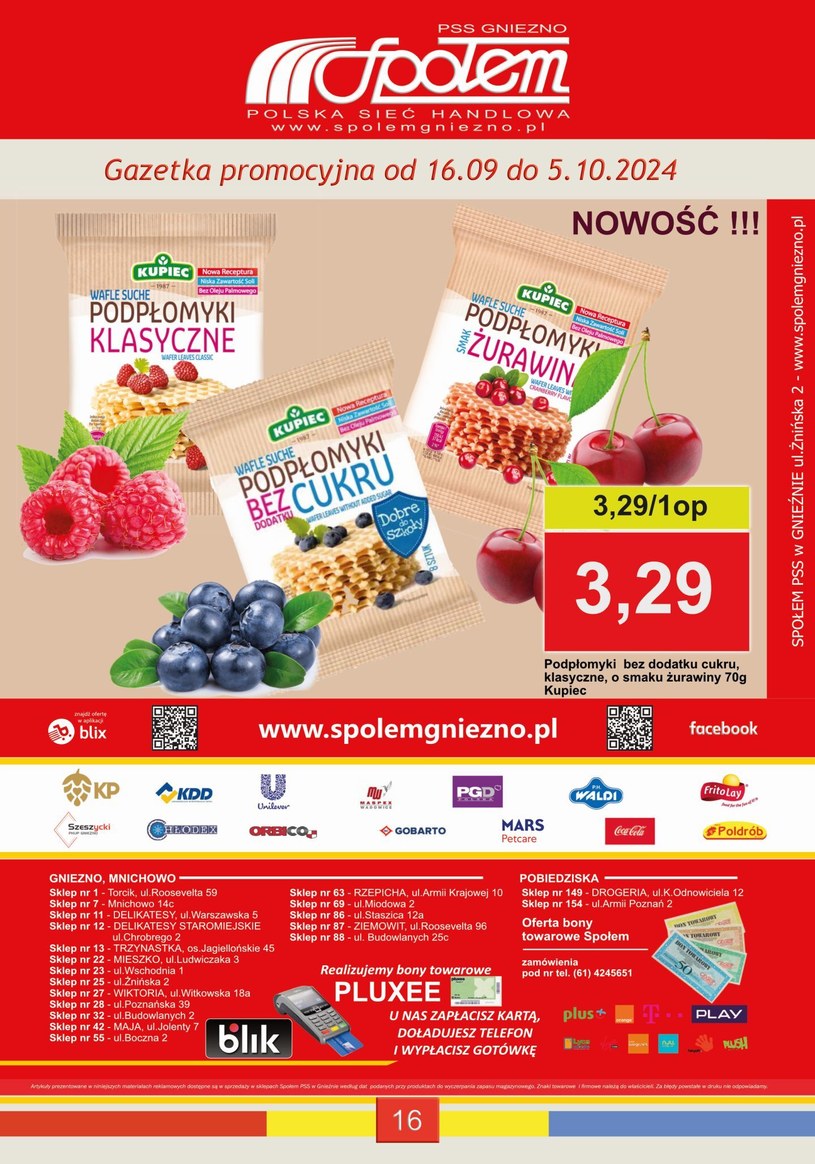 Gazetka: Oferta handlowa Społem Gniezno - strona 16