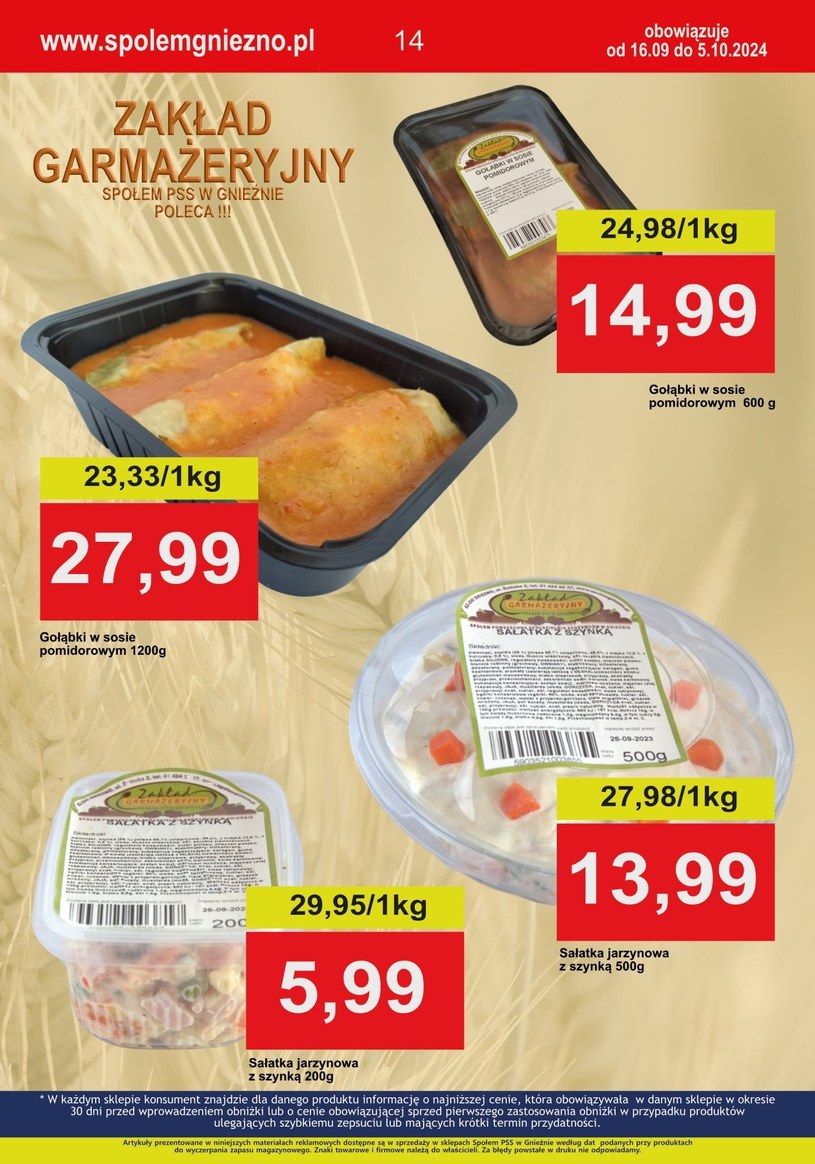 Gazetka: Oferta handlowa Społem Gniezno - strona 14