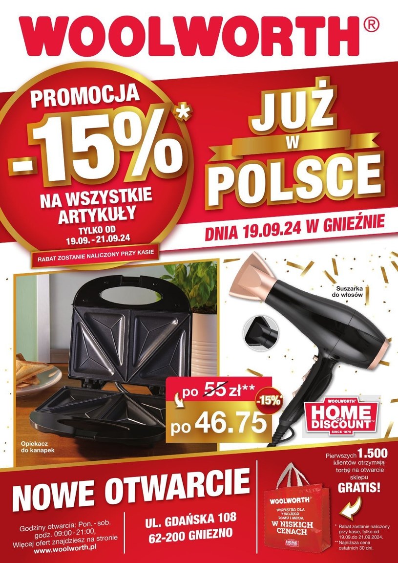 Gazetka: Woolworth - Nowe otwarcie Gniezno! - strona 1