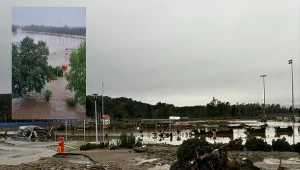 Stadion w Głuchołazach pod wodą. "Sytuacja wygląda dramatycznie"