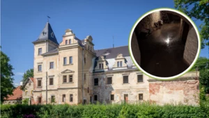 Woda w piwnicy zabytkowego pałacu. Właściciel nie traci nadziei, zaprasza na "spływ pontonem". Źródło: Autorstwa Jar.ciurus - Praca własna, CC BY-SA 3.0 pl, Facebook @Pałac Nowizna