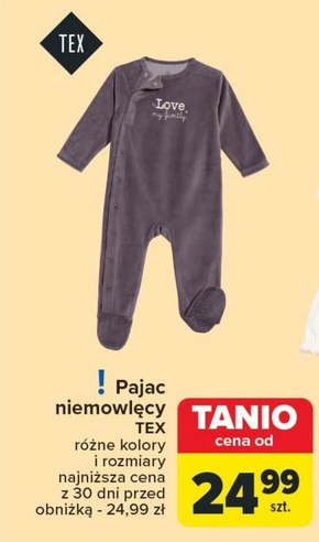 Pajac niemowlęcy TEX niska cena