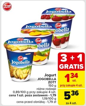 Zott Jogobella Jogurt owocowy Exotic 150 g niska cena