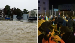 Przedstawiciele PSG Stali Nysa włączyli się w akcję umacniania wałów przeciwpowodziowych w mieście