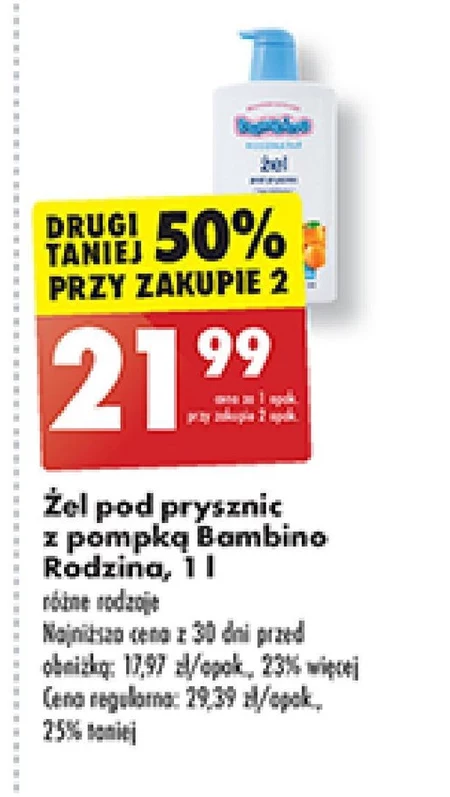 Żel pod prysznic Bambino