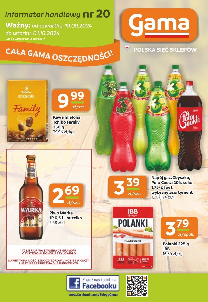 Gazetka promocyjna Gama - ważna od 19. 09. 2024 do 01. 10. 2024