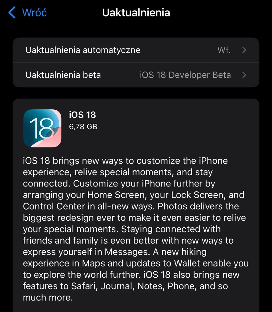 Instalacja iOS 18 na iPhonie nie jest trudna.