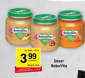 BoboVita Banan po 4 miesiącu 125 g niska cena