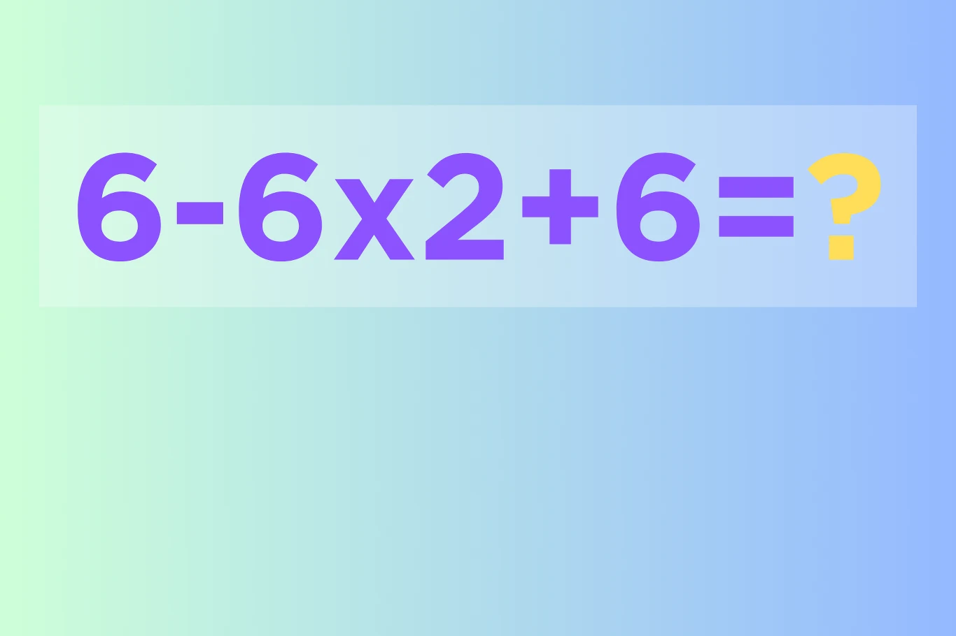 Zagadka matematyczna, z którą wiele osób ma kłopot. Dasz radę podać poprawny wynik z pamięci? 