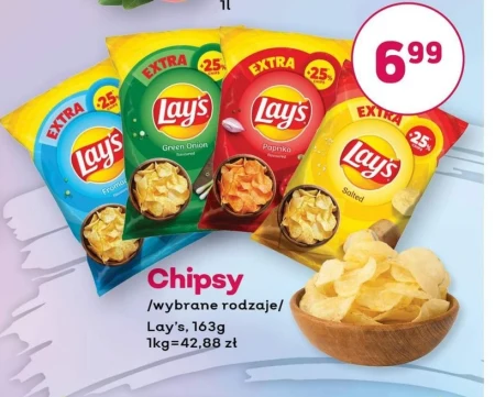 Lay's Chipsy ziemniaczane solone 163 g
