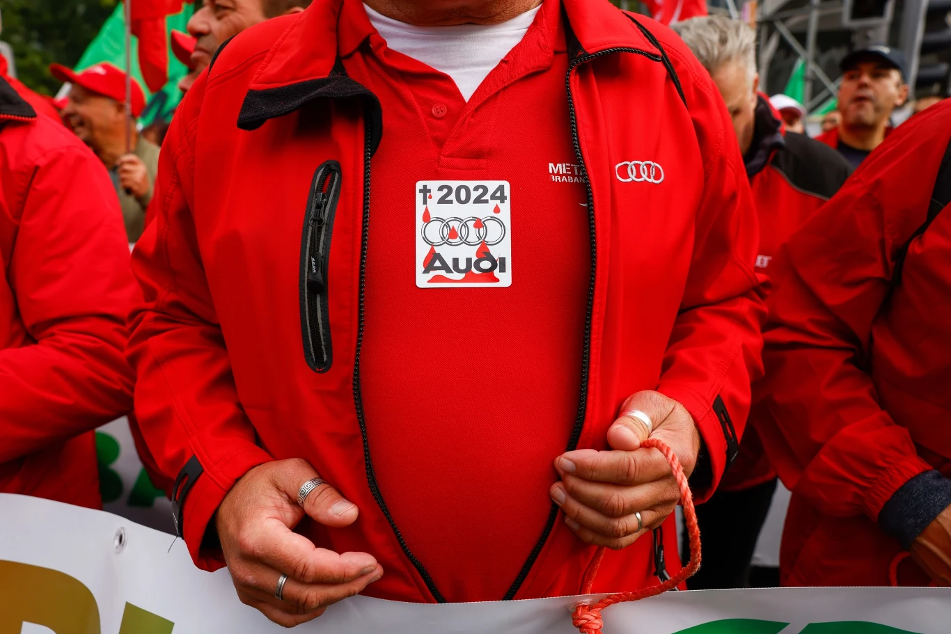 Audi planuje zamknąć fabrykę. Protesty na ulicach Brukseli 