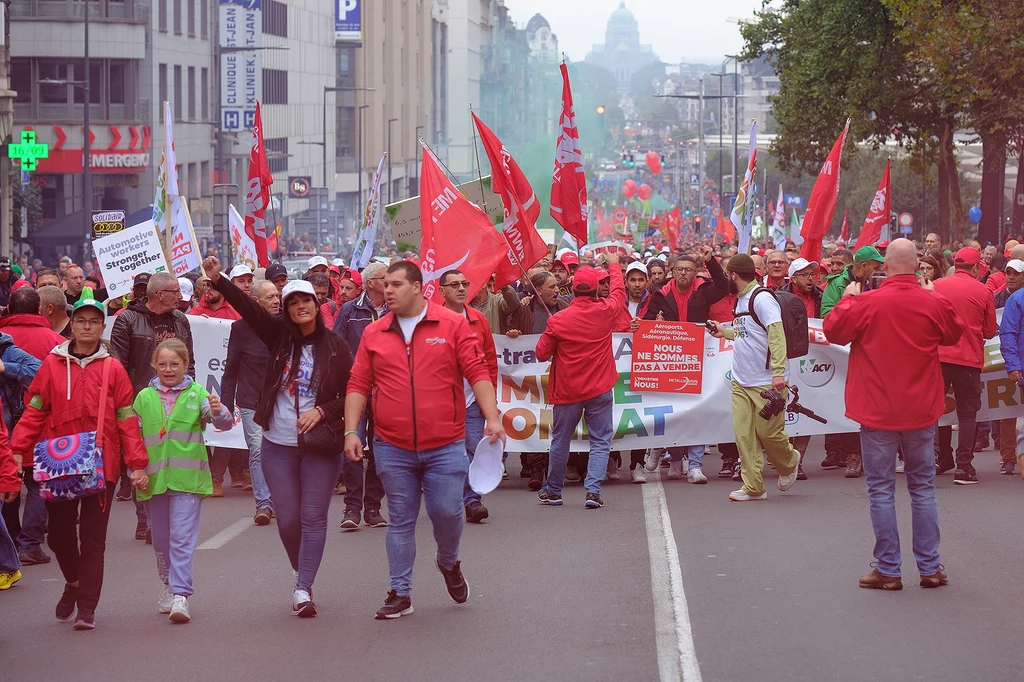 Audi planuje zamknąć fabrykę. Protesty na ulicach Brukseli 