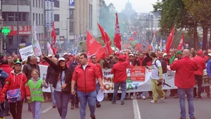 W Brukseli wyszli na ulice. "Nie" dla zamykania fabryk