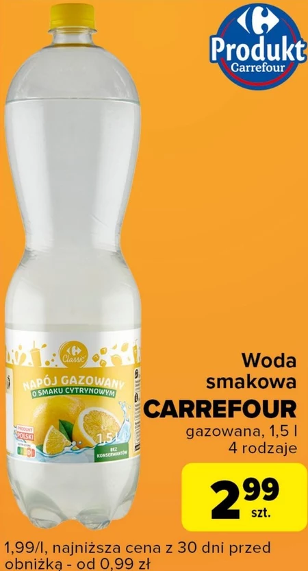 Woda smakowa Carrefour