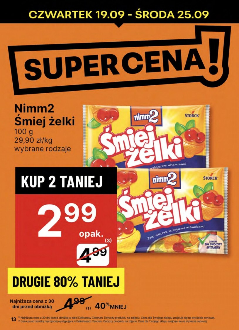 Gazetka: Super okazje na wrześniowe zakupy - Delikatesy Centrum - strona 13