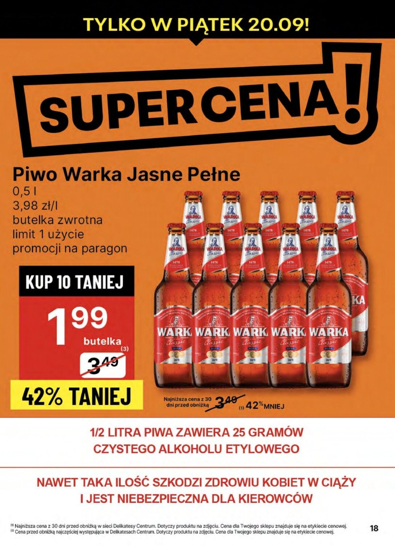 Gazetka: Super okazje na wrześniowe zakupy - Delikatesy Centrum - strona 18