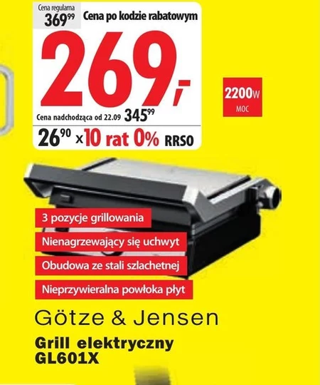 Grill elektryczny Götze & Jensen