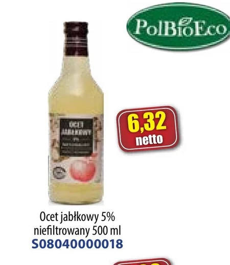 Ocet jabłkowy Polbioeco