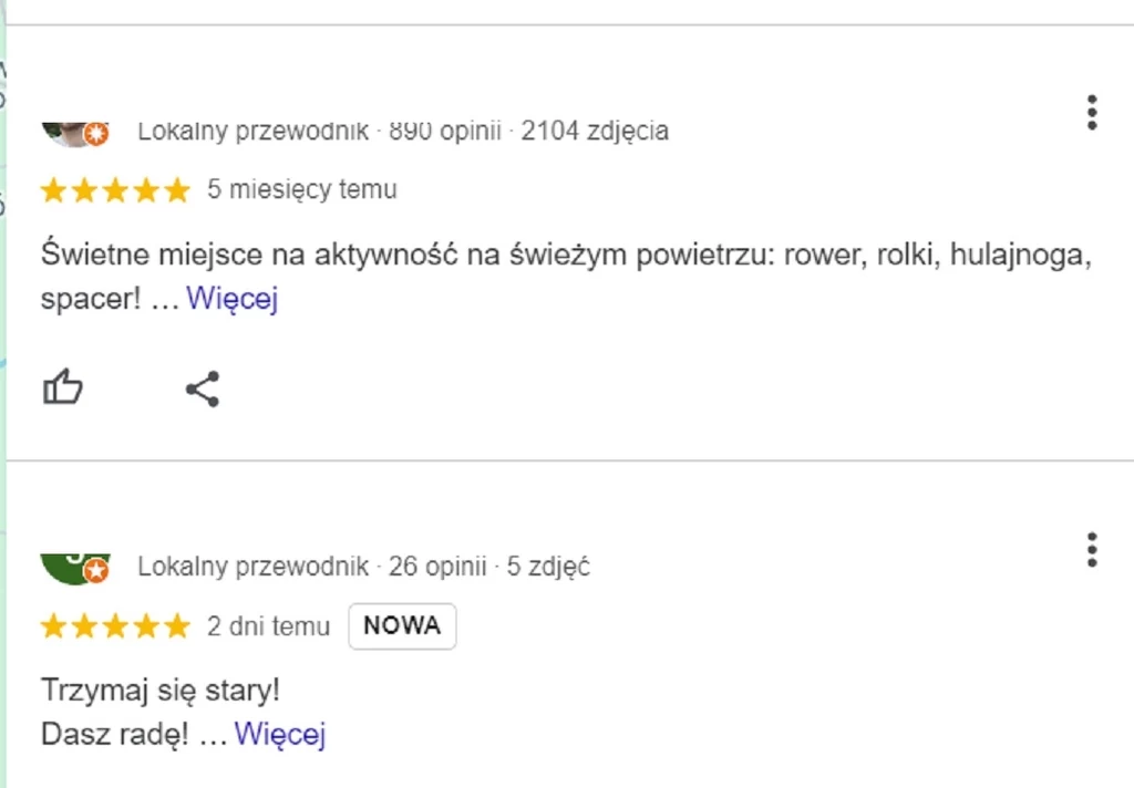 Komentarze pojawiające się w opiniach Google na temat Zbiornika Racibórz Dolny zaskakują