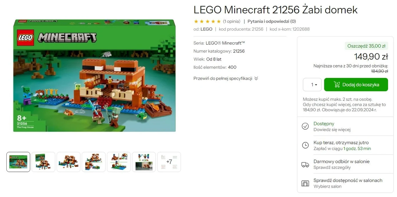x-kom oferuje promocję na klocki LEGO!