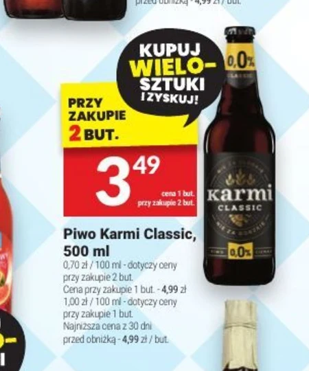 Karmi Classic Piwo ciemne bezalkoholowe 500 ml