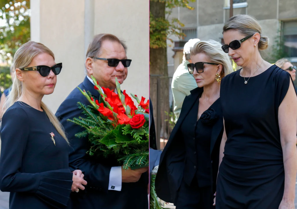 Pogrzeb Roberta Smoktunowicza: Dominika Kalisz, Ryszard Kalisz, Joanna Racewicz, Zofia Ragankiewicz
