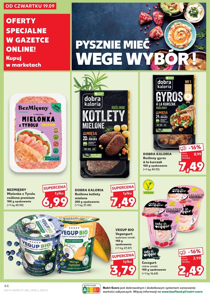 Gazetka: U nas zawsze najlepszy wybór - Kaufland - strona 44