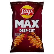 Lay's Max Deep-Cut Chipsy ziemniaczane o smaku bekonu 120 g