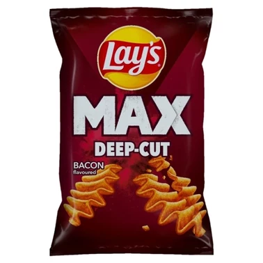 Lay's Max Deep-Cut Chipsy ziemniaczane o smaku bekonu 120 g - 0