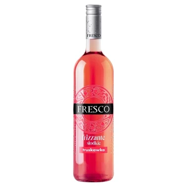 Fresco Frizzante Wino owocowe słodkie półmusujące gazowane polskie truskawka 750 ml - 0