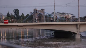 Fala kulminacyjna na Odrze we Wrocławiu