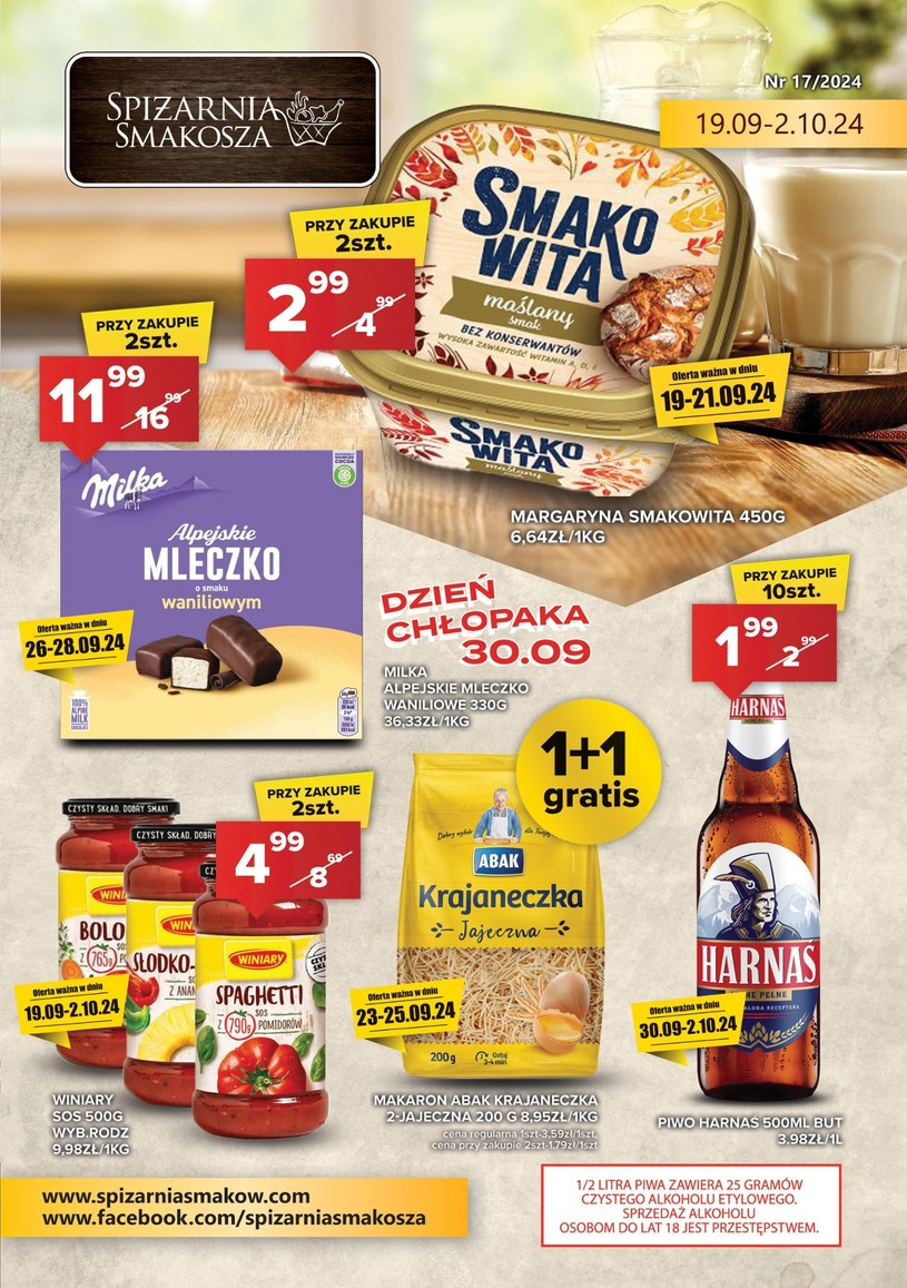 Gazetka: Spiżarnia Smakosza - nowa oferta promocyjna - strona 1