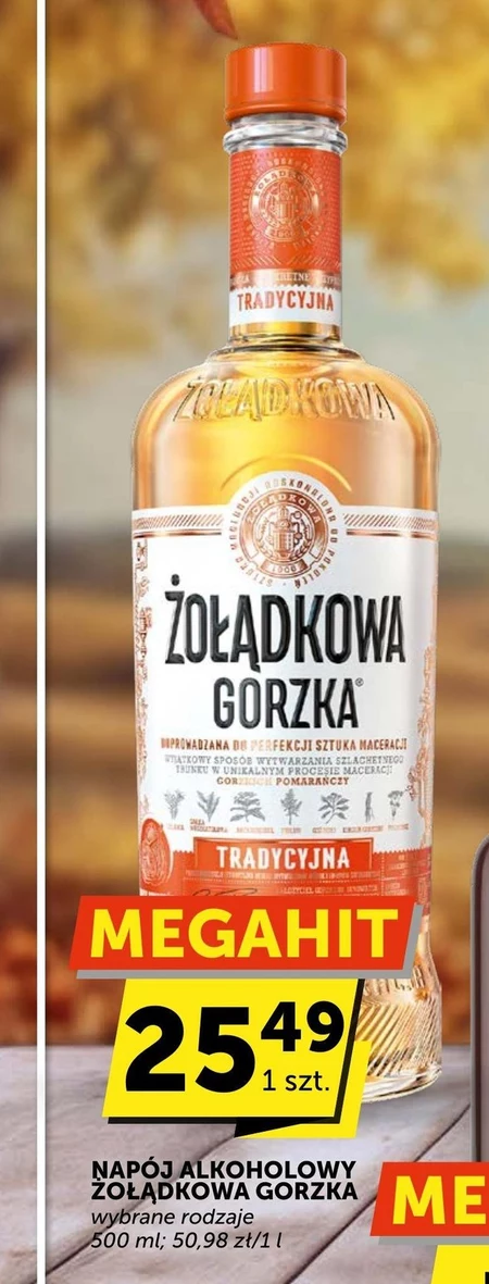 Napój alkoholowy Żołądkowa Gorzka