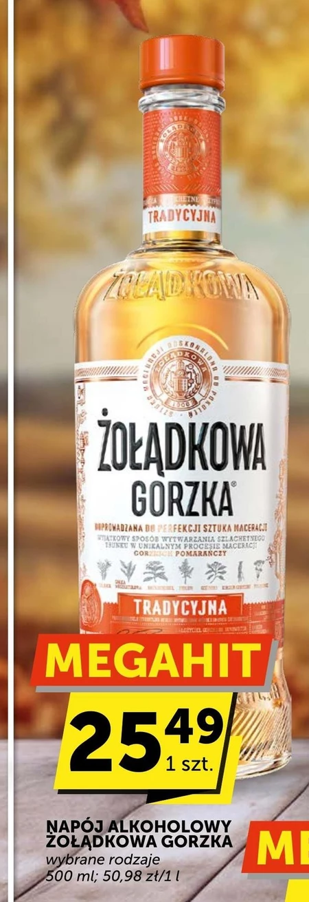 Napój alkoholowy Żołądkowa Gorzka