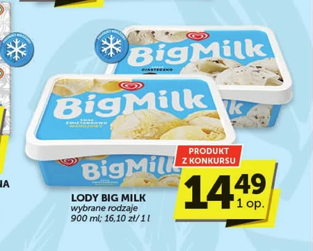 Big Milk Lody smak ciasteczko 900 ml