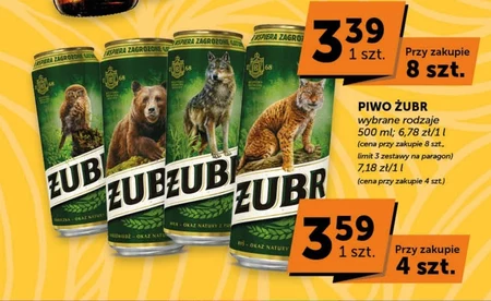 Żubr Piwo jasne 500 ml