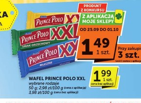 Prince Polo XXL Kruchy wafelek z kremem smak orzechowy 50 g niska cena