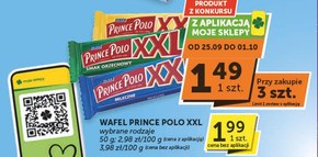 Prince Polo XXL Kruchy wafelek z kremem smak orzechowy 50 g niska cena