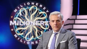 Hubert Urbański w studio "Milionerów", fot. MW Media