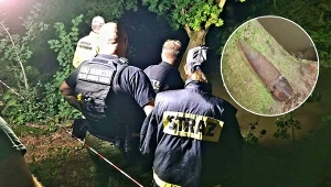 Podczas umacniania wałów znaleziono niewybuch