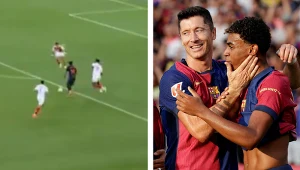 "Lewy" tylko spojrzał, co zrobił Yamal. Perła Barcelony przeszła do historii