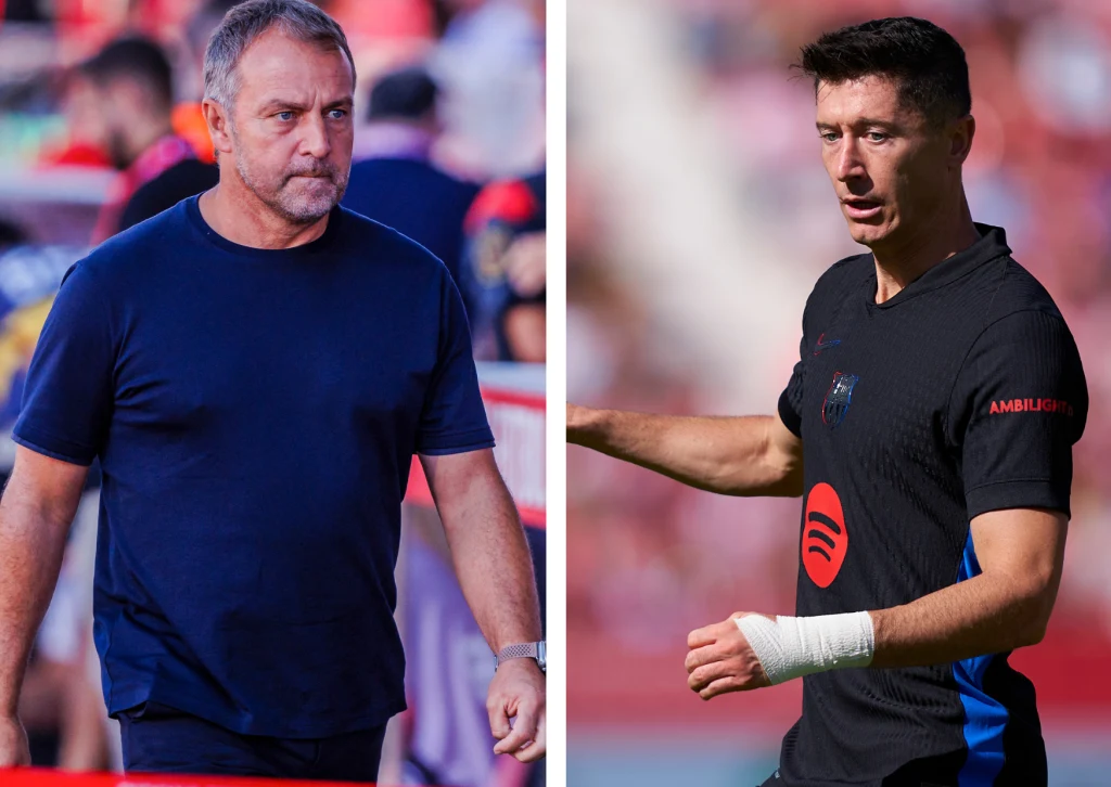 Hansi Flick i Robert Lewandowski Hansi Flick i Robert Lewandowski