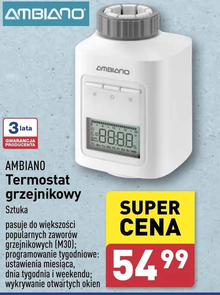 Termostat grzejnikowy Ambiano