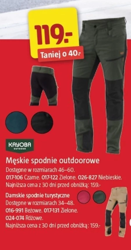 Spodnie męskie Kayoba